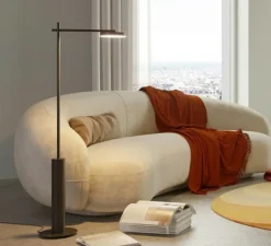 Lampadaire*Robin Lampadaire, Rafaela, , LED, 3000K, 1050 lm, Ø14cm, H142cm - noir mat