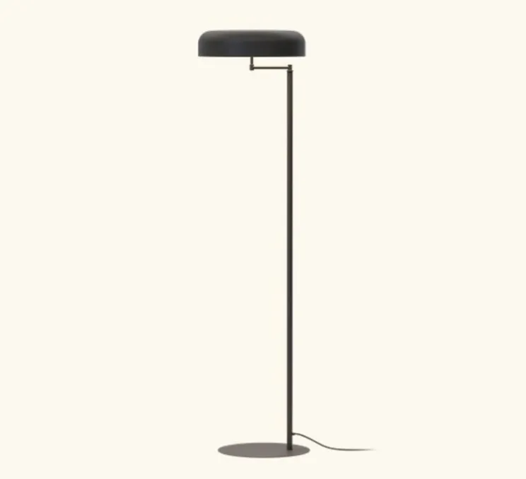 Lampadaire, Rea, noir mat, Ø38cm, H129cm - Robin