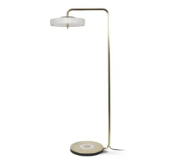 Lampadaire*Bert frank Lampadaire, Revolve, , LED, 2700K, Ø35cm, H140cm - blanc, or