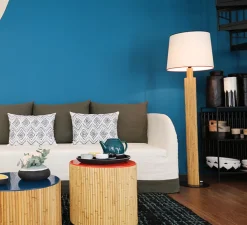 Lampadaire, Riviera, naturel, Ø43,5cm, H155cm - Sarah Lavoine