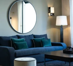 Lampadaire, Riviera, noir brillant, Ø43cm, H155cm - Sarah Lavoine