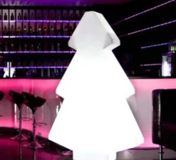 Lampadaire, sapin de Noël, LIGHT TREE, blanc, H200cm - Slide