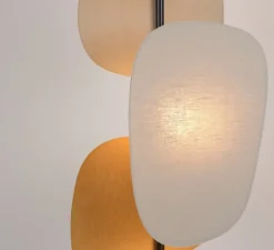 Lampadaire, Screen 70's 3L, lin, L48cm, H174cm - Market Set