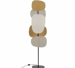 Lampadaire, Screen 70's 3L, lin, L48cm, H174cm - Market Set