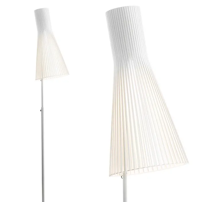 Lampadaire*Secto Design Lampadaire, Secto 4210, , LED, L30cm, H175cm - bois, blanc
