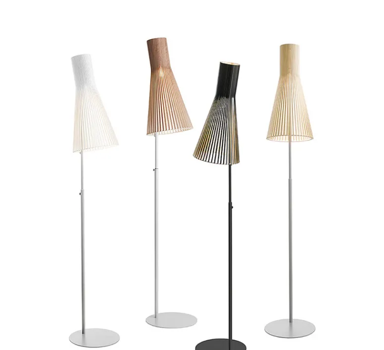Lampadaire*Secto Design Lampadaire, Secto 4210, , LED, L30cm, H175cm - bois, blanc