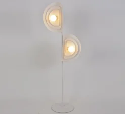 Lampadaire, Selenitis 2L, blanc, Ø60cm, H180cm - Market Set