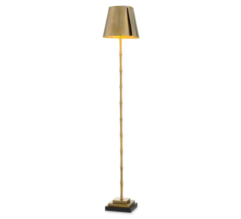 Lampadaire*Eichholtz Lampadaire, Seraphina, , Ø29cm, H160cm - laiton vintage