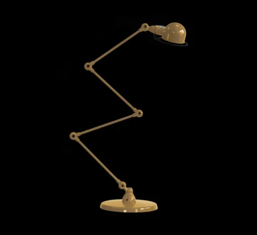 Lampadaire, Signal 4 bras, SI433, or nacré, brillant, Ø24,5cm, H120cm - Jieldé
