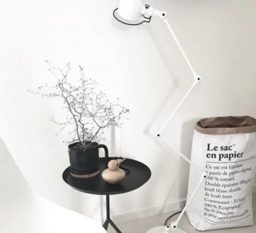 Lampadaire, Signal 4 bras, SI433, blanc, brillant, Ø24,5cm, H120cm - Jieldé