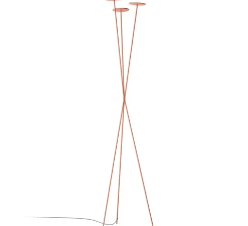 Lampadaire, Skan, terracotta, LED, dim, 3000K, 2679 lm, L43cm, H198cm-Vibia