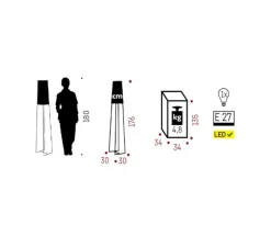 Lampadaire|Enfants*Fraumaier Lampadaire, Slimsophie, , H176cm - moutarde