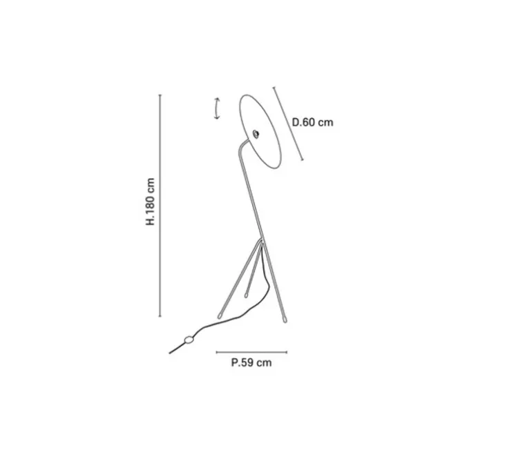 Lampadaire, sonia laudet, Malachite nuit, L60cm, H180cm - Market Set