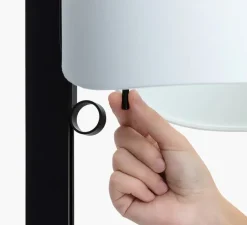 Lampadaire*Faro Lampadaire, Stand Up, , Ø40cm, H175cm - noir, gris