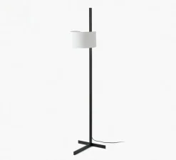 Lampadaire, Stand Up, noir, blanc, Ø40cm, H175cm - Faro