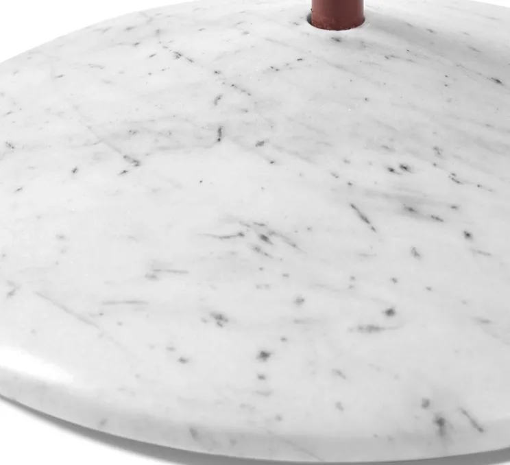 Lampadaire, Standing Lamp marble N°2, rouge foncé, L34cm, H172cm - Valerie_Objects