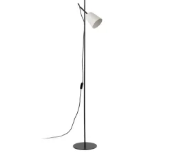 Lampadaire*Faro Lampadaire, Studio, , Ø22cm, H132,5cm - blanc et noir