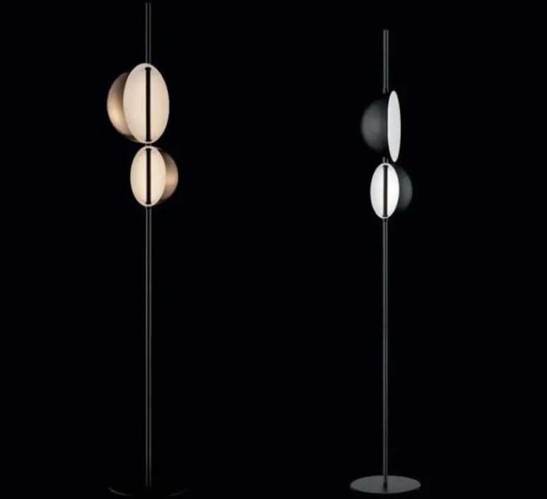Lampadaire*Oluce Lampadaire, SUPERLUNA 397, , LED, 3000K, 1150lm, Ø28cm, H175cm - Laiton