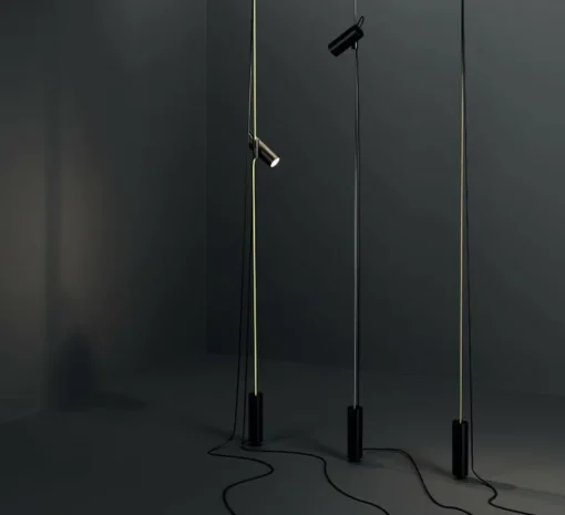 Lampadaire*Lodes Lampadaire suspendu, Cima, , Ø6cm, H34cm - noir, argent