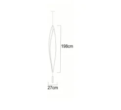 Plafonnier & Spot|Lampadaire*Celine Wright Lampadaire suspendu, ENVOL, plafonnier, , H198cm - Celine-Wright blanc