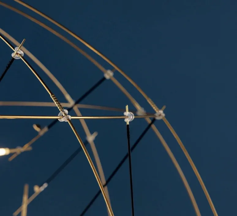 Lampadaire*Catellani & Smith Lampadaire suspendu, Pota 85, , LED, dim, 2700K, 2430 lm, Ø85cm - or