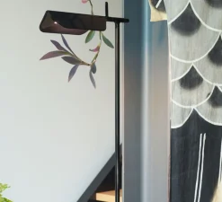 Lampadaire*Flos Lampadaire, Tab, , LED, 2700K, 347lm, Ø24cm, H110cm - noir