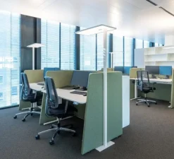 Lampadaire*XAL Lampadaire, Task sensor direct/indirect, , LED, dim, 3000K, 9730 lm, L32cm, H192cm - blanc