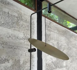 Lampadaire*101 Copenhagen Lampadaire, The Moon , , L60cm, H188cm - Laiton, marbre