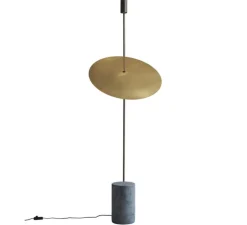 Lampadaire*101 Copenhagen Lampadaire, The Moon , , L60cm, H188cm - Laiton, marbre