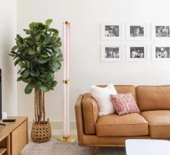 Lampadaire*Elements lighting Lampadaire, Tiffany, , LED, dim, 2700K, 2475 lm, Ø25cm, H149,2cm - rose spinelle