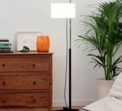 Lampadaire*Santa & Cole Lampadaire, TMC, , L38cm, H171cm - chrome, noir et blanc