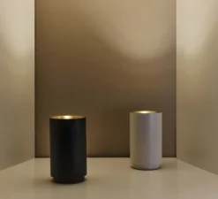 Lampadaire, Tobo Floor, blanc, laiton, Ø14cm, H24cm - DCW éditions Paris