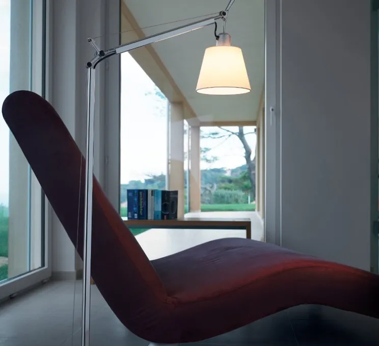 Lampadaire, Tolomeo Lettura Basculante Floor, parchemin, H108cm, Ø23cm - Artemide