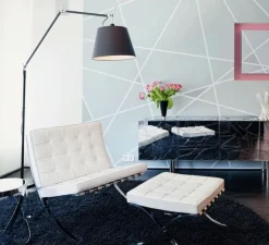 Lampadaire*Artemide Lampadaire, Tolomeo Mega Terra, , dimmable, LED, H334cm, Ø33cm - noir