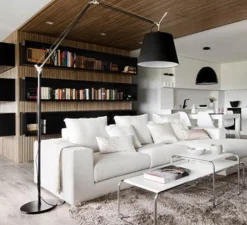 Lampadaire*Artemide Lampadaire, Tolomeo Mega Terra, , dimmable, LED, H334cm, Ø33cm - noir