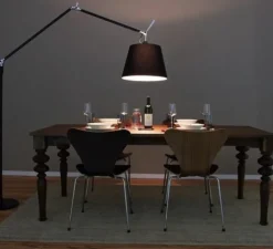 Lampadaire*Artemide Lampadaire, Tolomeo Mega Terra, , dimmable, LED, H334cm, Ø33cm - noir