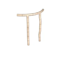 Lampadaire, Tratti 566.61, nylon naturel, nickel opaque, IP40, LED, dim, 2700K, 1600 lm, L77,5cm, H80cm - Tooy