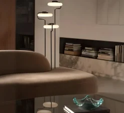 Lampadaire*KDLN Lampadaire, Tratto, , LED, dim, 2700K, 4350 lm, Ø48,5cm, H150cm - noir