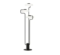 Lampadaire, Tratto, noir, LED, dim, 2700K, 4350 lm, Ø48,5cm, H150cm - KDLN