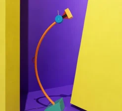 Lampadaire*Memphis Milano Lampadaire, Treetops, , Øcm, H195cm - Orange, vert, rouge, jaune, bleu