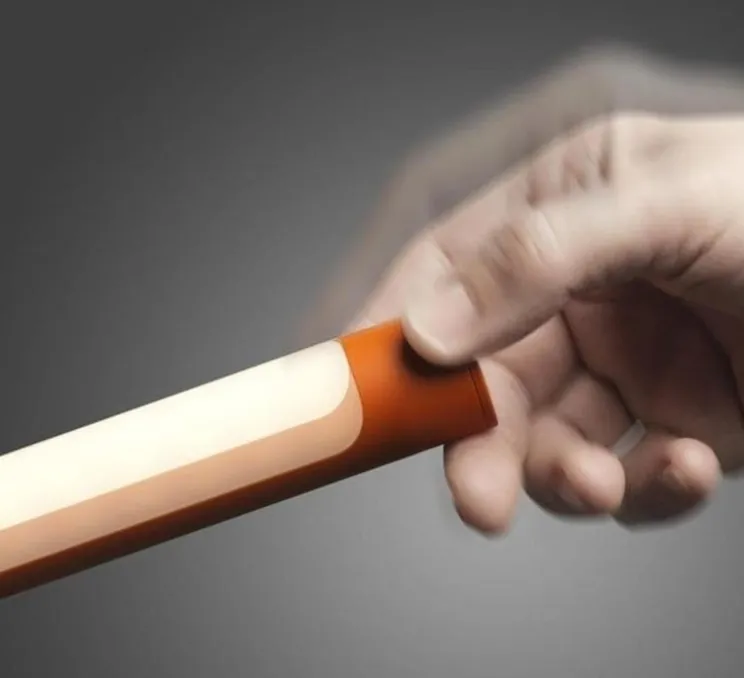 Lampadaire, Tuareg, orange, LED, dim, 3000K, 4560 lm, L129cm, H209cm - Foscarini