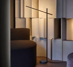 Lampadaire*LEDS C4 Lampadaire, Tubs, , LED, dim, 3000K, 504 lm, L63,5cm, H122cm - noir