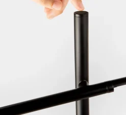 Lampadaire*LEDS C4 Lampadaire, Tubs, , LED, dim, 3000K, 504 lm, L63,5cm, H122cm - noir