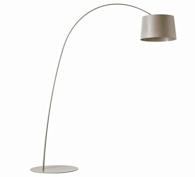 Lampadaire*Foscarini Lampadaire, Twiggy, , dimmable, L60cm, H195cm - grège