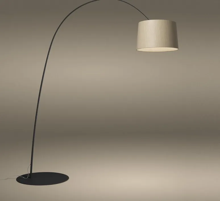 Lampadaire*Foscarini Lampadaire, Twiggy Wood, , LED, 2700K, 3840lm, L170-200cm, H212-228cm - noir