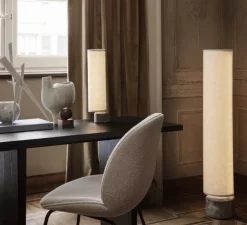 Lampadaire, Unbound 120, Beige, LED, dim, 3000K, 1500 lm, L18,6cm, H120cm - Gubi