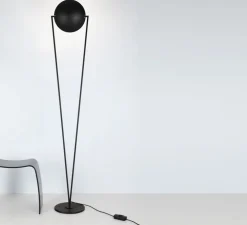 Lampadaire, Victory, LED, noir, H180cm - 3000K - 3000lm - LUMEN CENTER ITALIA