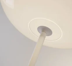 Lampadaire, Volum Short 42, blanc brillant, Ø42cm, H106cm - Lodes