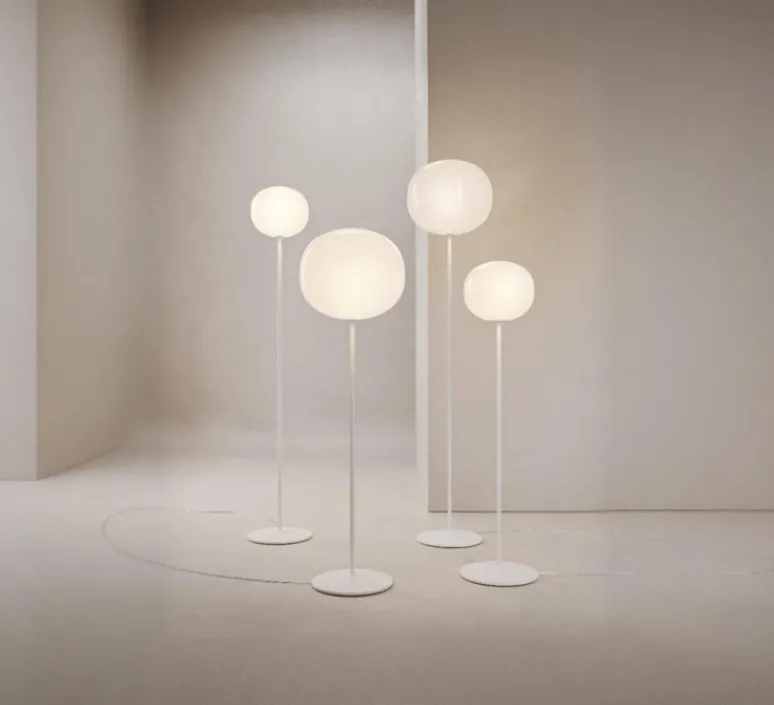 Lampadaire*Lodes Lampadaire, Volum Short 29, , Ø29cm, H106cm - blanc brillant