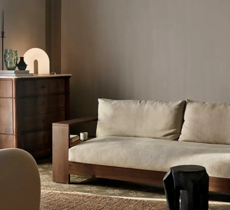 Lampadaire*Ferm Living Lampadaire, Vuelta, , LED, dim, 2700K, 265 lm, L40cm, H36cm - blanc